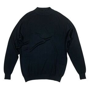 Kevoman Silk Knit Crewneck Sweater Minimalist Luxury XL